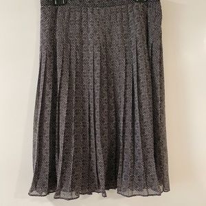 Black and White Chevron Skirt